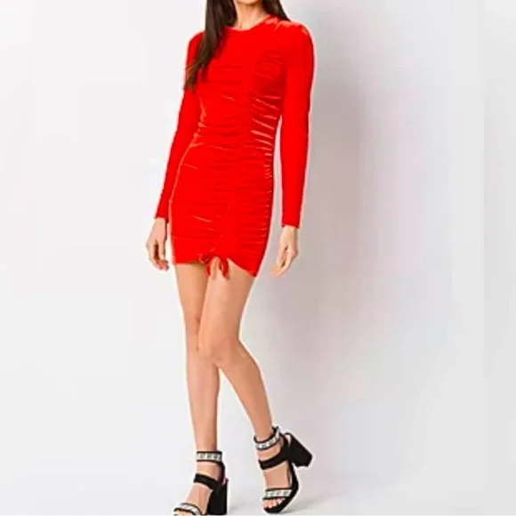 open lace back dress Petite Studio's Carly Dress in Red Floral